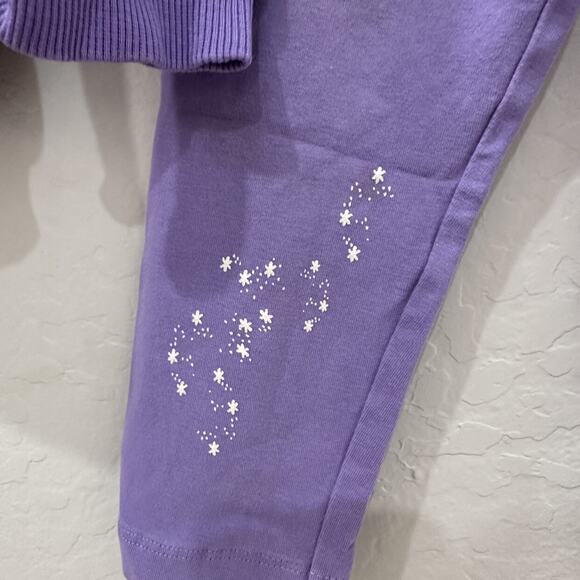 Marks & Spencer Purple Unicorns Sweatshirt & Leggings Outfit - Picture 6 of 10